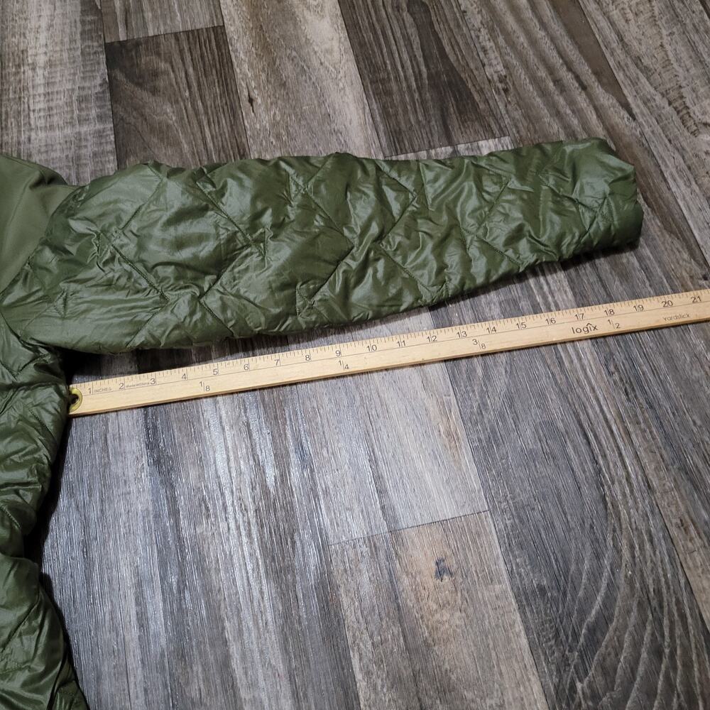 Columbia Hooded Puffer Jacket Parka Womens XS Green Long Quilted - Picture 6 of 10
